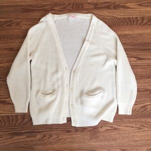 White cardigan